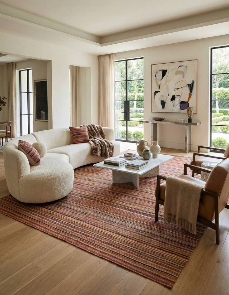 Detail image of  10' 1 x 14'  Hand Woven Kilim Modern Wool Rug