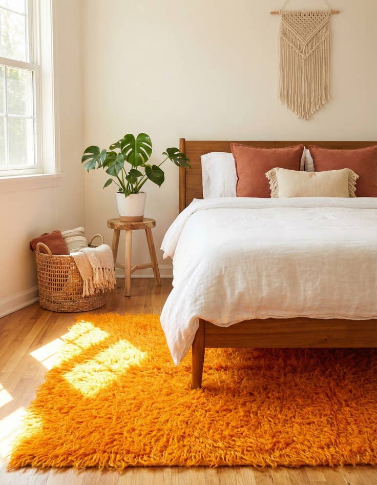 Detail image of 2' 2 x 4' 6  Hand Knotted Moroccan Wool Runner Rug