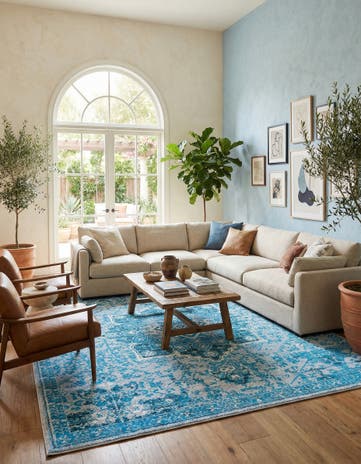 10' 6 x 10' 6 Washable Francesca Square Rug