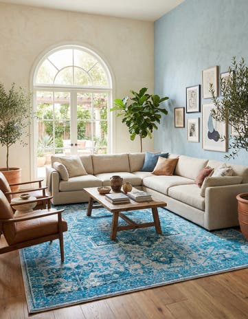 10' 6 x 10' 6 Washable Francesca Square Rug