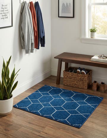 2' x 3' Lattice Frieze Rug