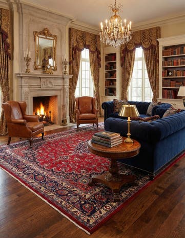 9' 10 x 12' 11 Mashad Wool Rug