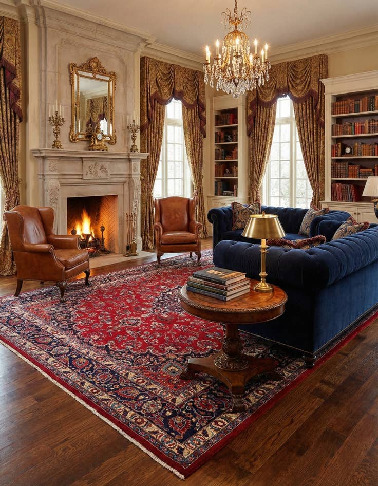 Detail image of 9' 10 x 12' 11 Mashad Wool Rug