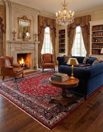 9' 10 x 12' 11 Mashad Wool Rug