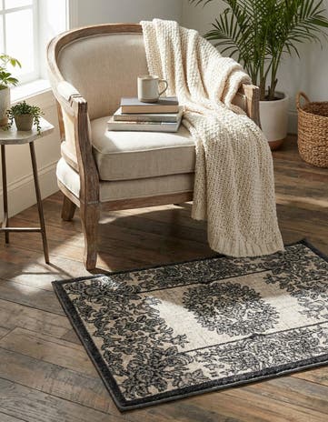 Ivory Eco Traditional Rug
