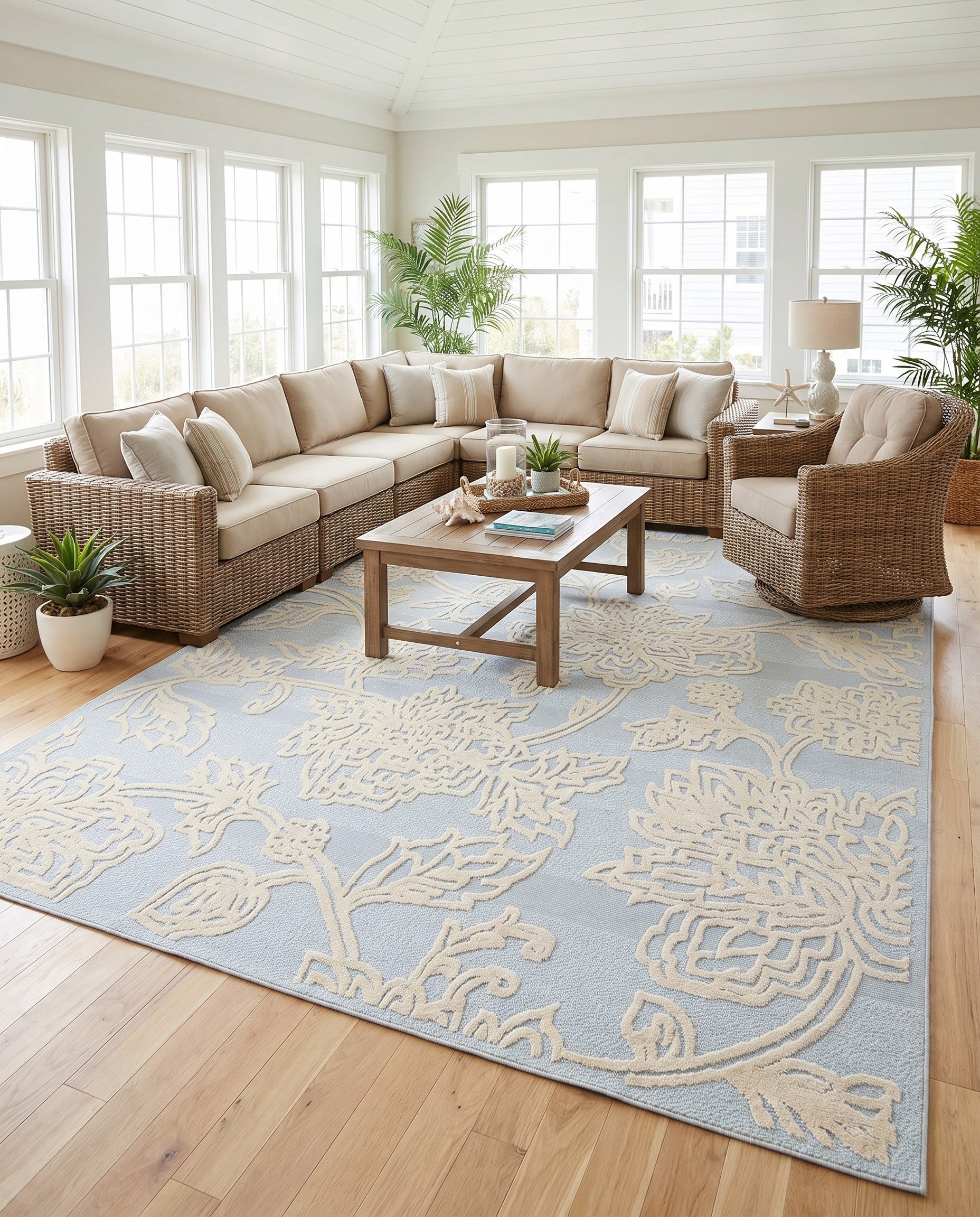 9' x 12' Easy-Clean Aruba Indoor / Outdoor Rug