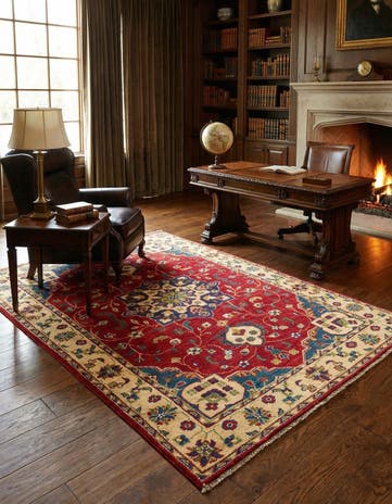 4' x 6' Hand Knotted Kazak Rug