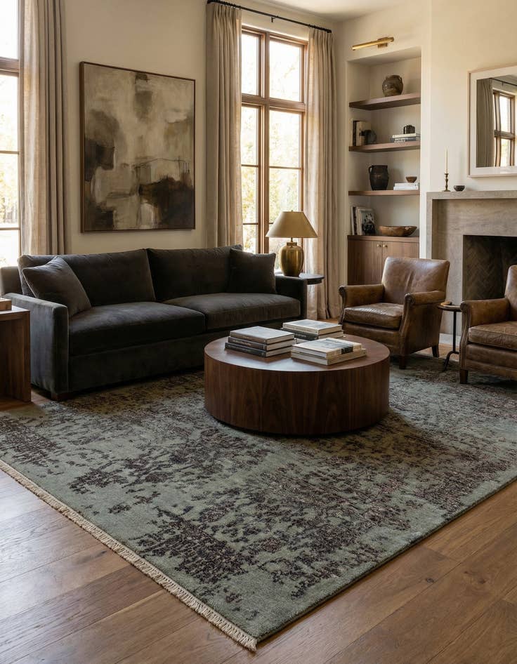 Detail image of  4' 8 x 6' 9 Tulsi Wool Rug