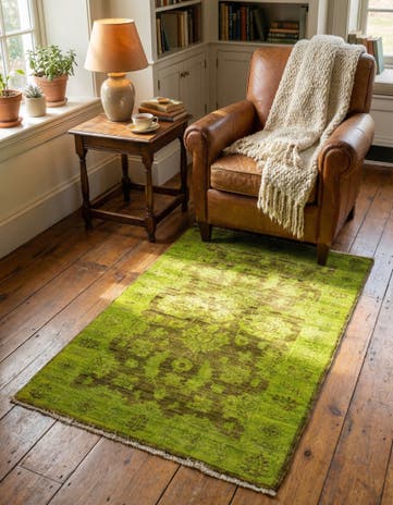 2' 7 x 4' 2 Hand Knotted Peshawar Ziegler Rug