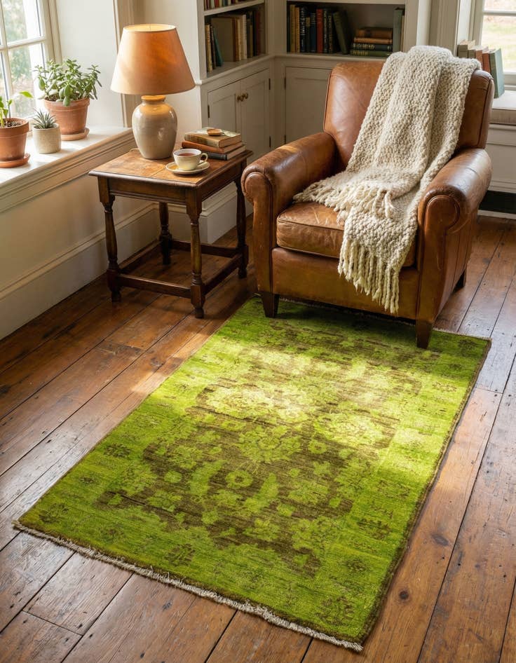 Detail image of 2' 7 x 4' 2  Hand Knotted Peshawar Ziegler Rug