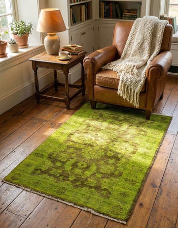 2' 7 x 4' 2 Hand Knotted Peshawar Ziegler Rug