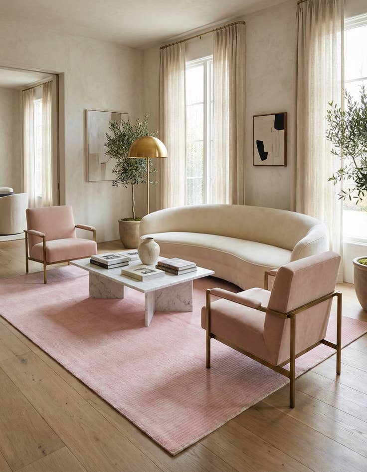 Detail image of 4' 11 x 6' 9  Hand Knotted Darya Wool Rug