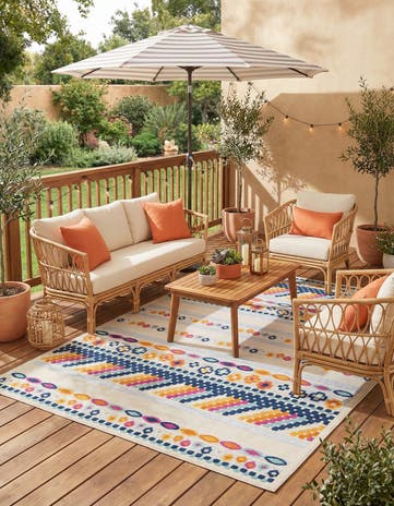 9' x 12' Easy-Clean Aruba Indoor / Outdoor Rug