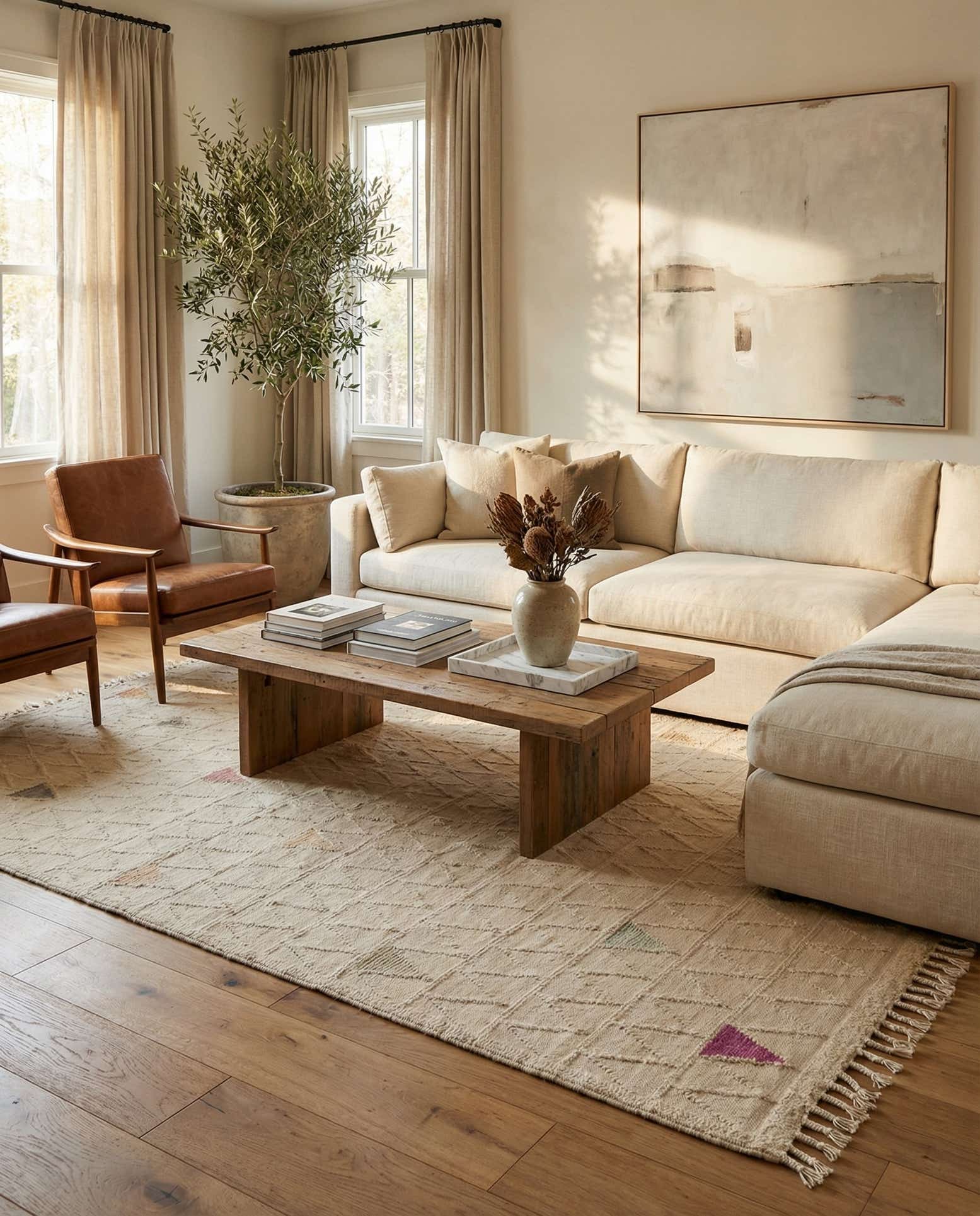 6' 1 x 9' 9 Hand Knotted Darya Wool Rug