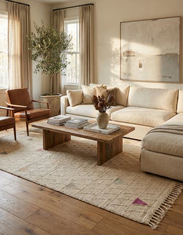 6' 1 x 9' 9 Hand Knotted Darya Wool Rug