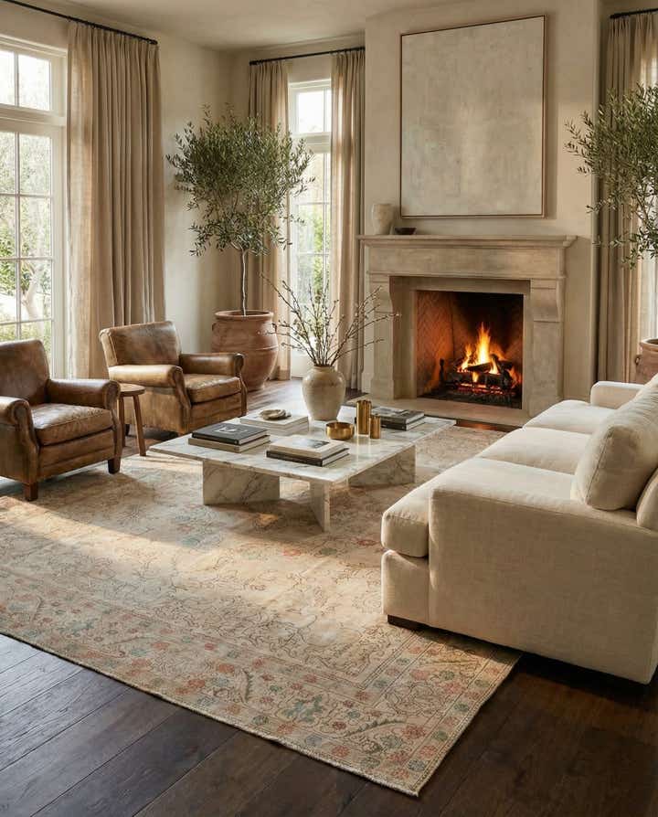 9' 8 x 12' 10 Hand Knotted Ultra Vintage Persian Wool Rug