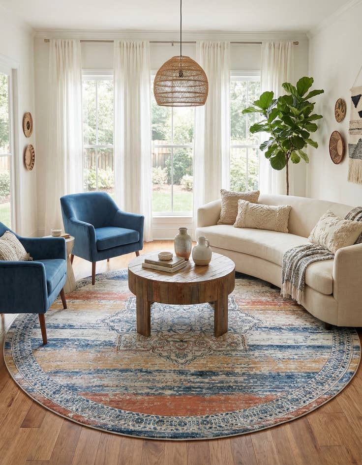 Detail image of  12' x 12' Nyla Round Rug