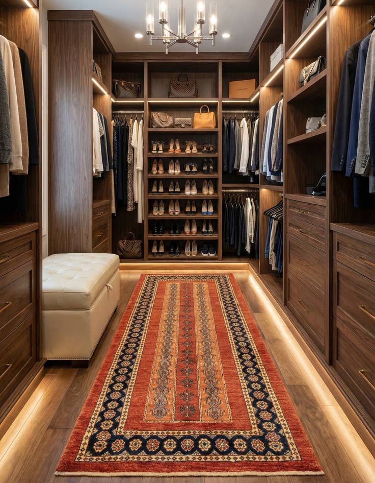 Detail image of 2' 9 x 6' 9 Kashkuli Wool Runner Rug