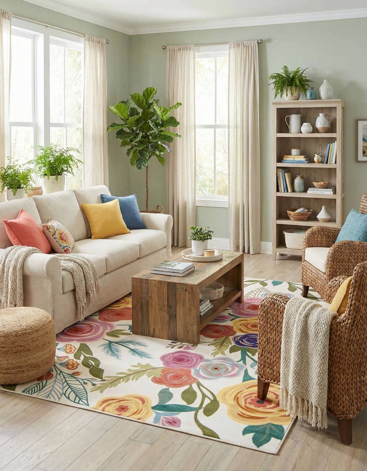 Detail image of 7' 10 x 10' Blossom Rug