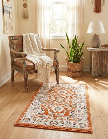 Rust Red Charlotte Rug