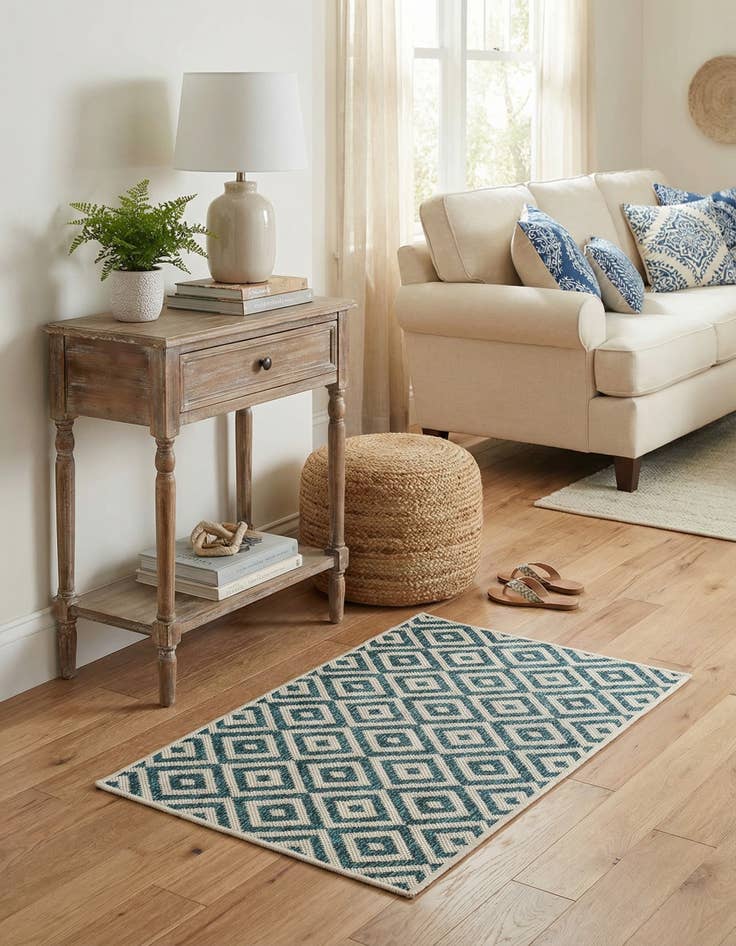 Detail image of 2' x 3'  Washable Jill Zarin Costa Rica Indoor / Outdoor Rug