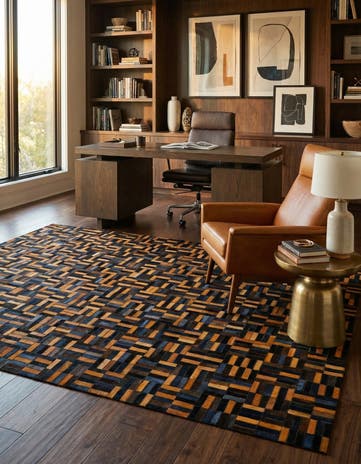 5' x 7' 11 Cowhide - Patchwork Rug