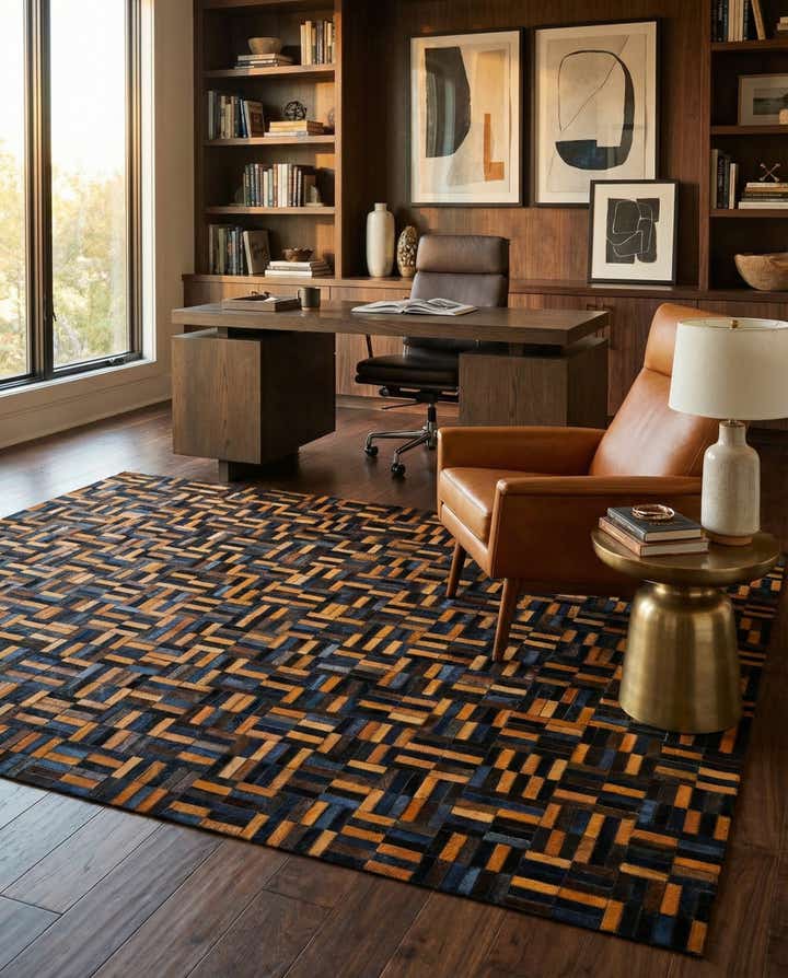 5' x 7' 11 Cowhide - Patchwork Rug
