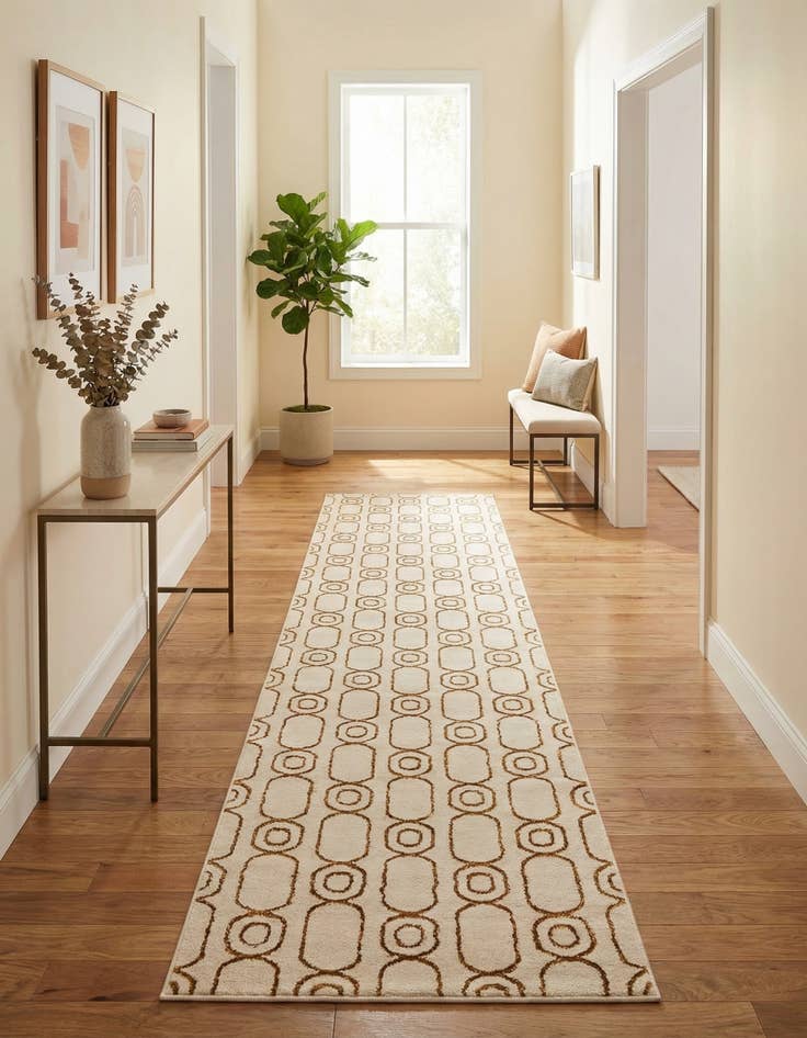 Detail image of  2' 7 x 12' Vogue Geo Runner Rug