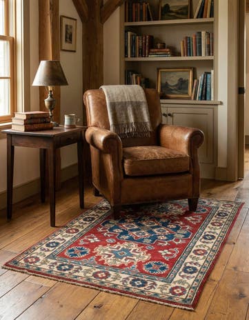 2' 8 x 4' Hand Knotted Kazak Rug