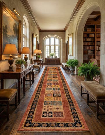 3' x 10' 2 Luribaft Wool Runner Rug