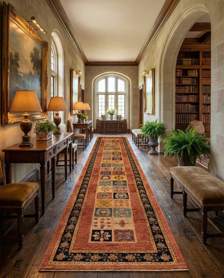 Detail image of 3' x 10' 2 Luribaft Wool Runner Rug