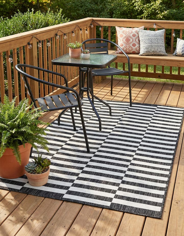 4' x 6' Easy-Clean Ribbon Indoor / Outdoor...