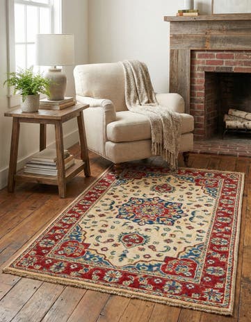2' 8 x 4' 1 Hand Knotted Kazak Rug