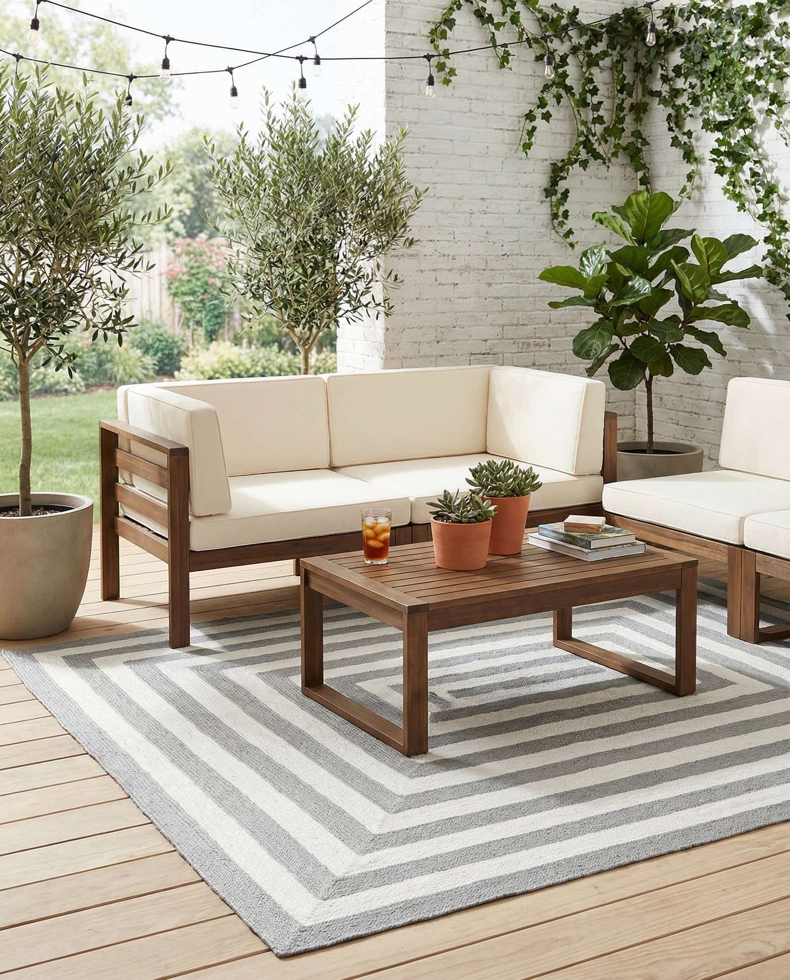 7' 10 x 10' Easy-Clean Eco Verse Washable Indoor / Outdoor Rug