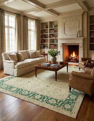 8' 10 x 11' 9 Hand Knotted Peshawar Ziegler Rug