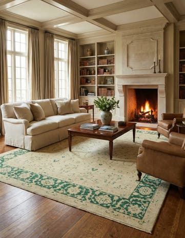 8' 10 x 11' 9 Hand Knotted Peshawar Ziegler Rug