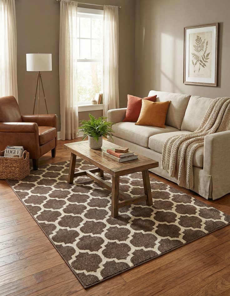 Detail image of  4' x 6' Lattice Rug