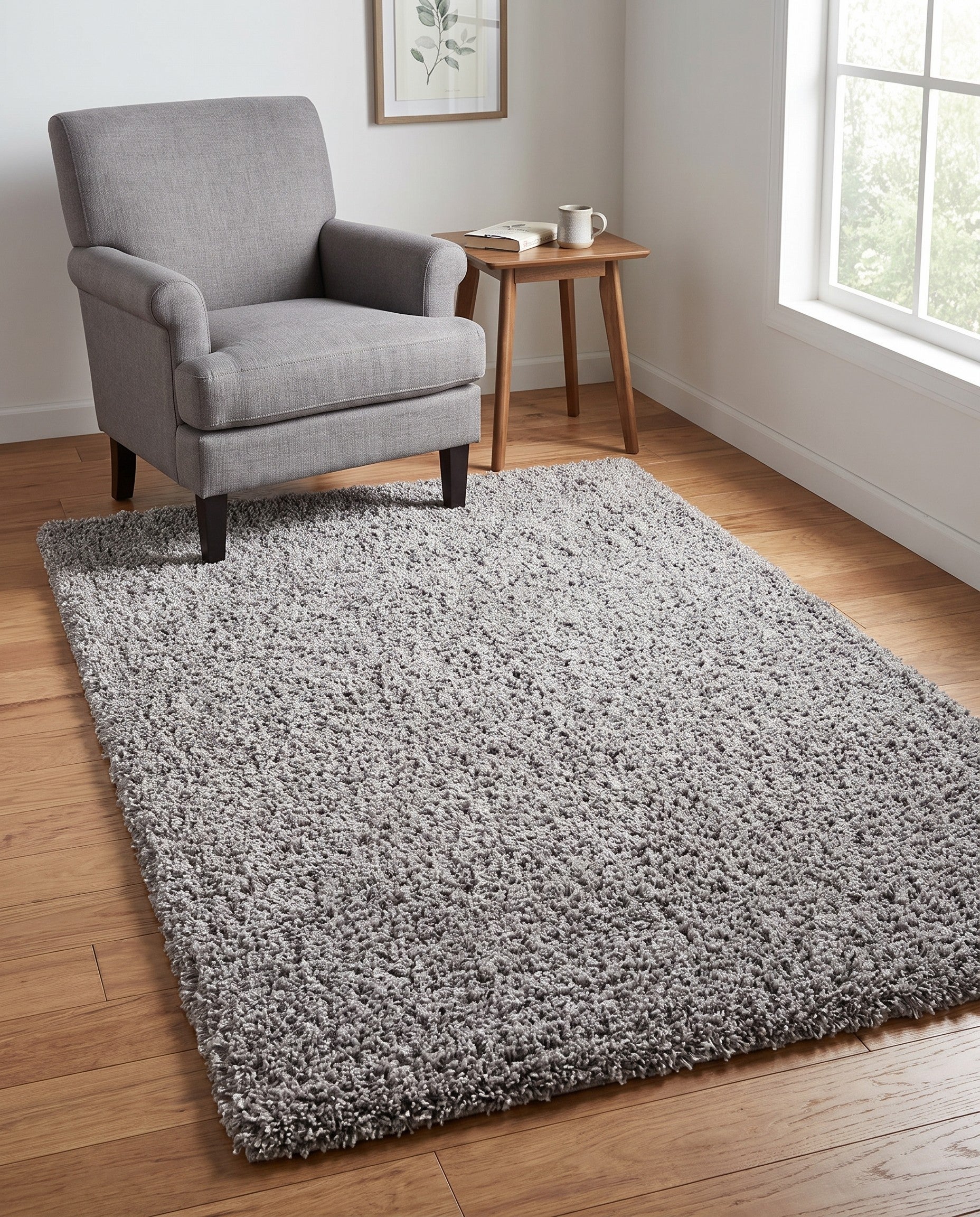 4' x 6' Solid Shag Rug