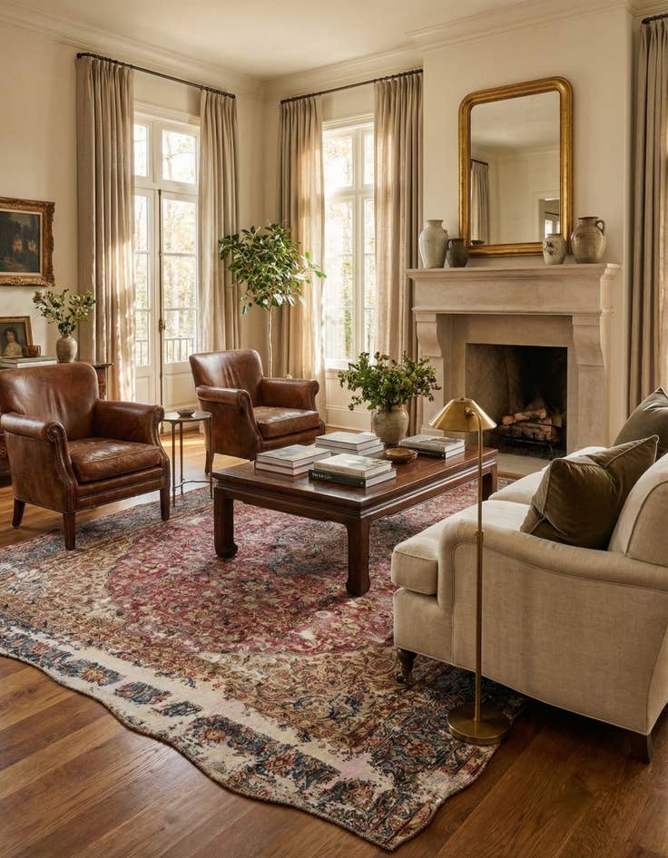 Detail image of 9' 4 x 12' 8  Hand Knotted Ultra Vintage Persian Wool Rug