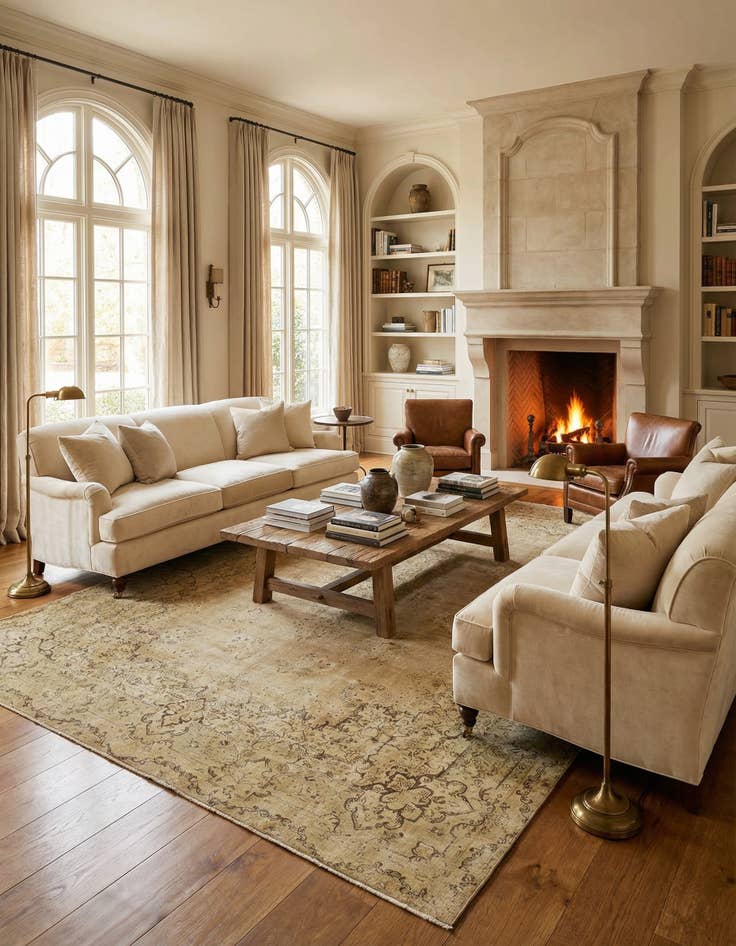 Detail image of 9' 5 x 13' 5  Hand Knotted Ultra Vintage Persian Wool Rug