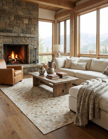 8' 2 x 9' 11 Cowhide - Patchwork Rug