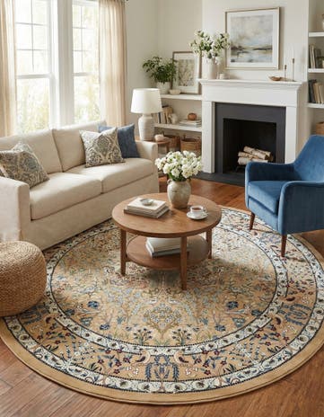 10' x 10' Nain Design Round Rug