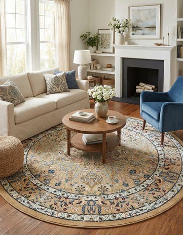 10' x 10' Nain Design Round Rug