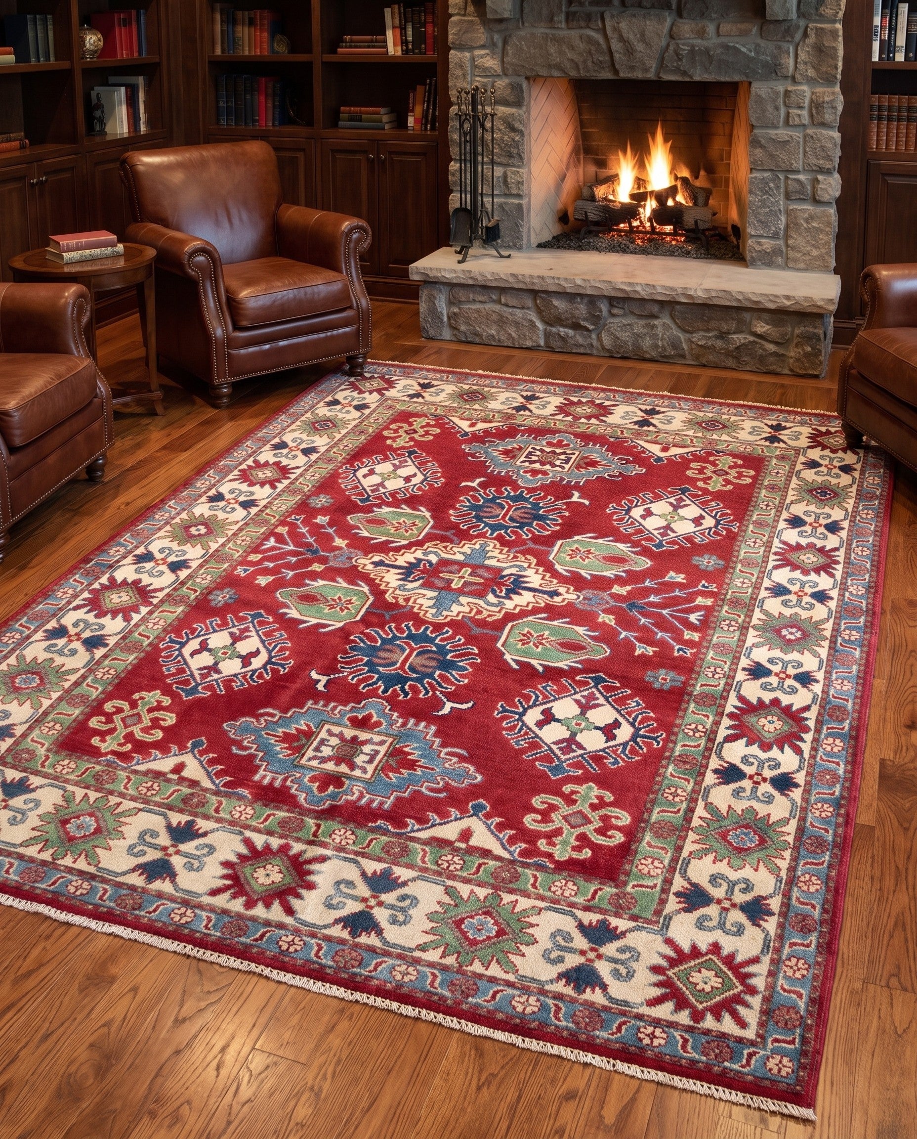 Detail image 3 of 12: 5' 1 x 7' 3 Hand Knotted Kazak Rug