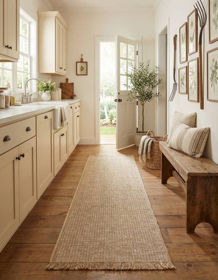 Detail image of 2' 7 x 12' Cottage Farm Runner Rug