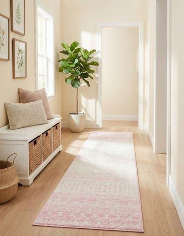 2' 7 x 10' Moroccan Trellis Runner Rug