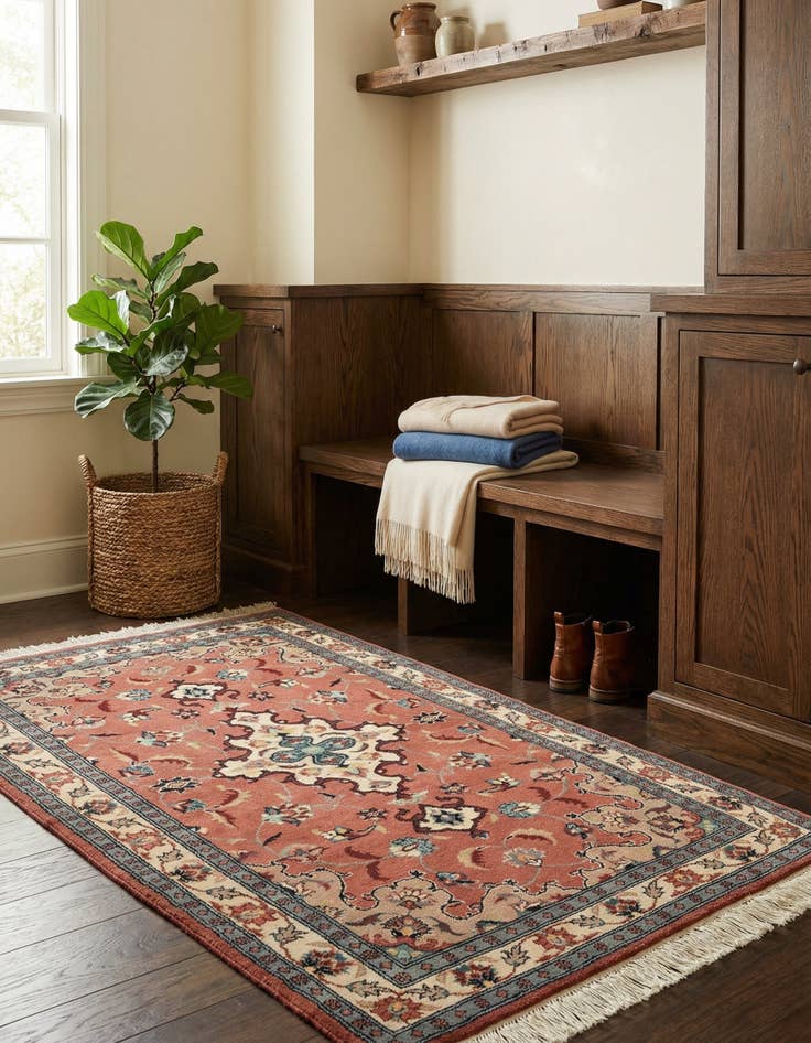 Detail image of 3' 2 x 5' 2  Hand Knotted Lahour Wool Rug