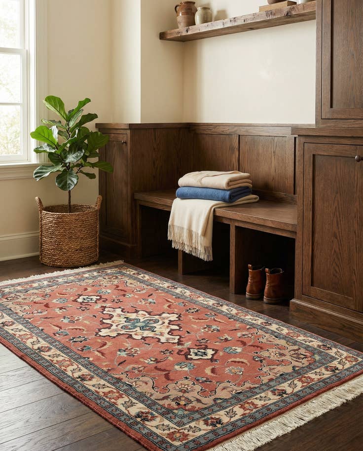 Detail image of 3' 2 x 5' 2 Hand Knotted Lahour Wool Rug