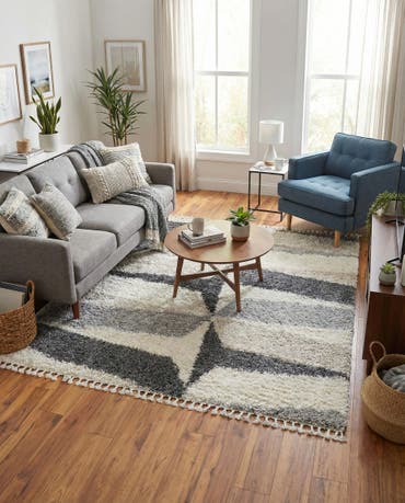  8' x 8' Athena Shag Square Rug