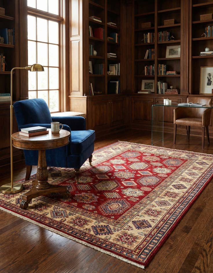 Detail image of 5' 4 x 8' Kazak Rug